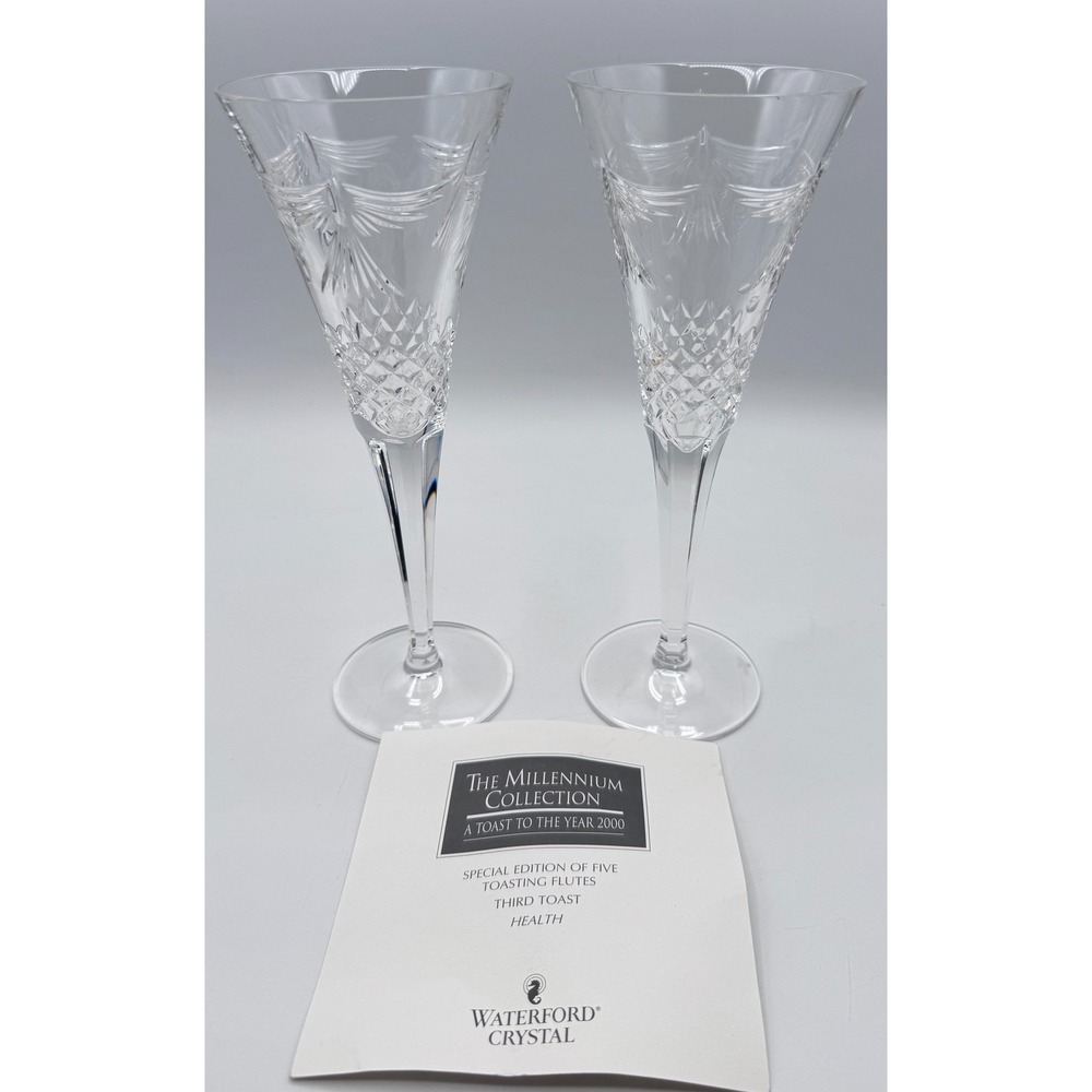Waterford Crystal Millennium Collection 2000 First Toast Happiness Champagne